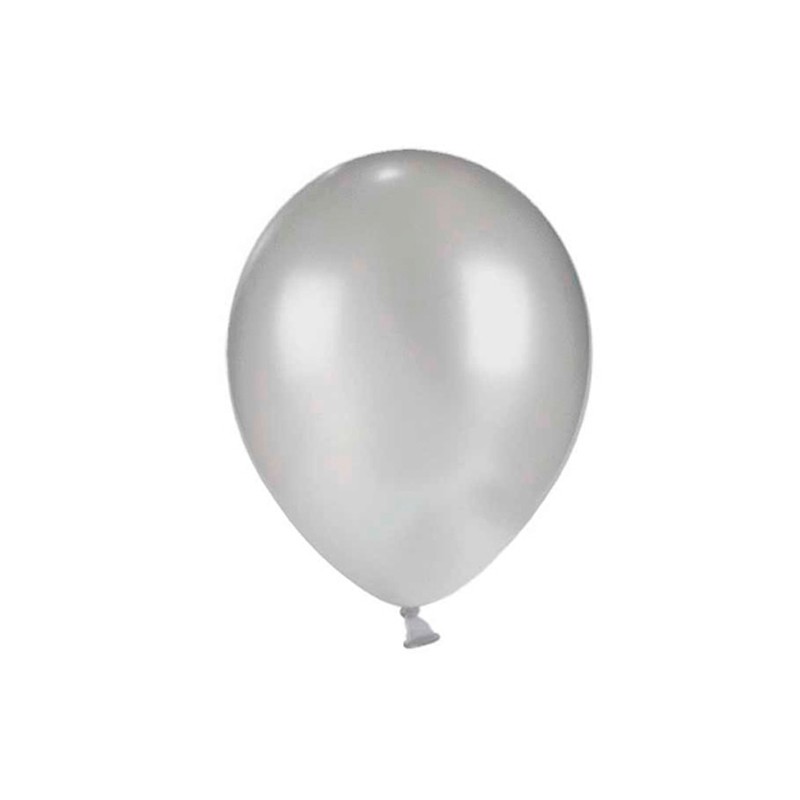 Sølv Metallic Mini balloner 12 cm. 100 stk