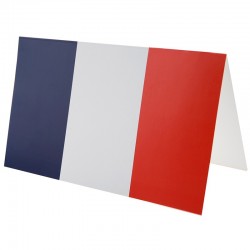 Stort kort med Fransk flag. 10 Stk