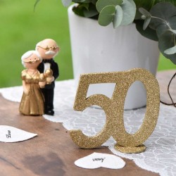 Guld glimmer Fødselsdagstal til 50 års fødselsdag