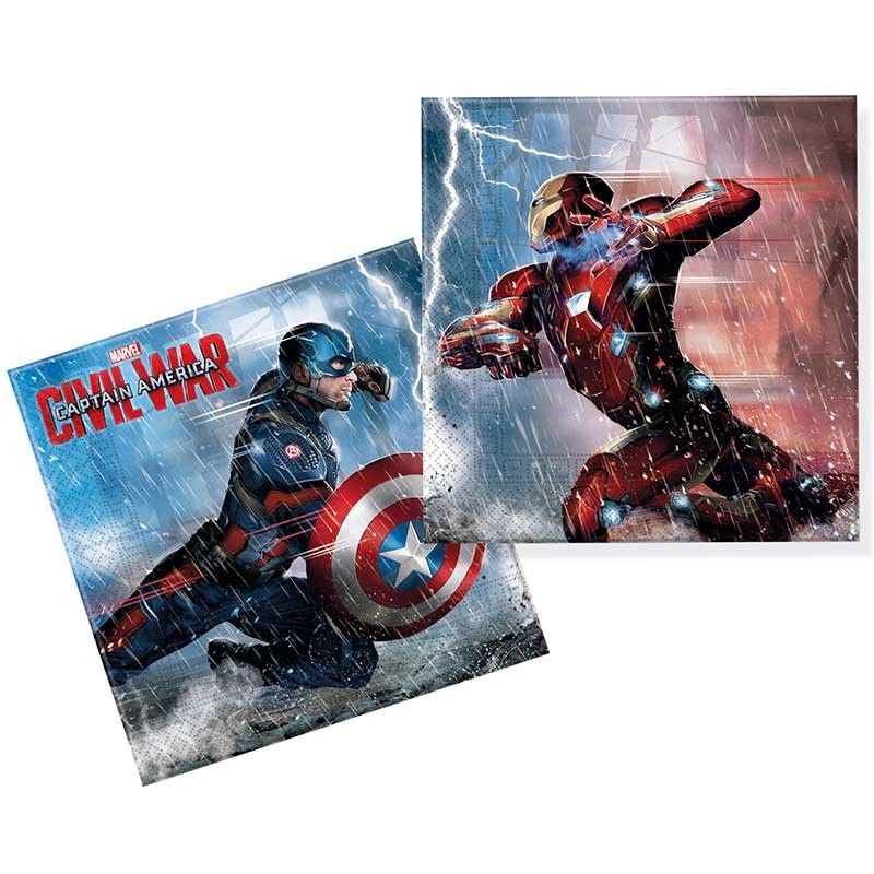 Captain America Civil War. servietter. 20 stk