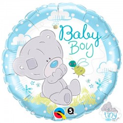 Baby Boy folie ballon rund 46 cm