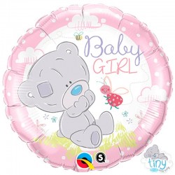 Baby Girl folie ballon rund 46 cm.