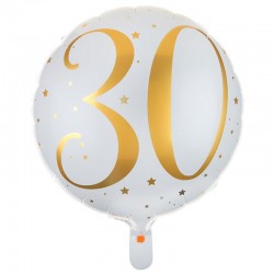 30 års folieballon 1 stk