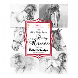 Felicita design toppers 9 x 9 cm. crazy horses