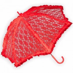 Rød blonde paraply