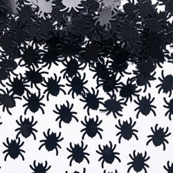 Sorte konfetti edderkopper