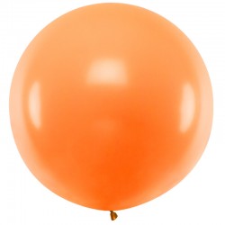 Stor ballon pastel orange 1 m