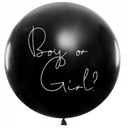 Sort ballon Barnets køn Dreng 1 m.