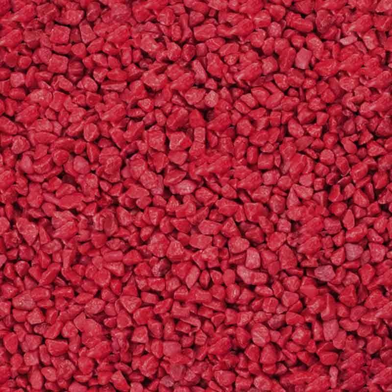 Rød Dekorationsgrus. 400 g