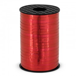 Rød Metallic Gavebånd 5 mm x 225 meter