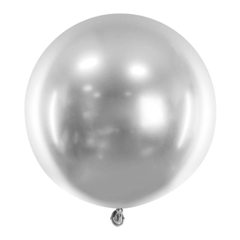 sølv chrom ballon 60 cm