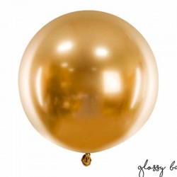 guld chrom ballon 60 cm