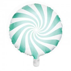 Candy folieballon Mint grøn 45 cm.
