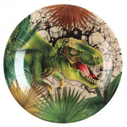 dinosaur paptallerkner. 23 cm