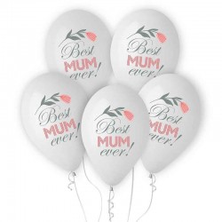 morsdag balloner best mom ever. 5 stk