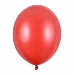 balloner metallic rød. 10 stk