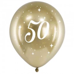 guld balloner 50 års fødselsdag
