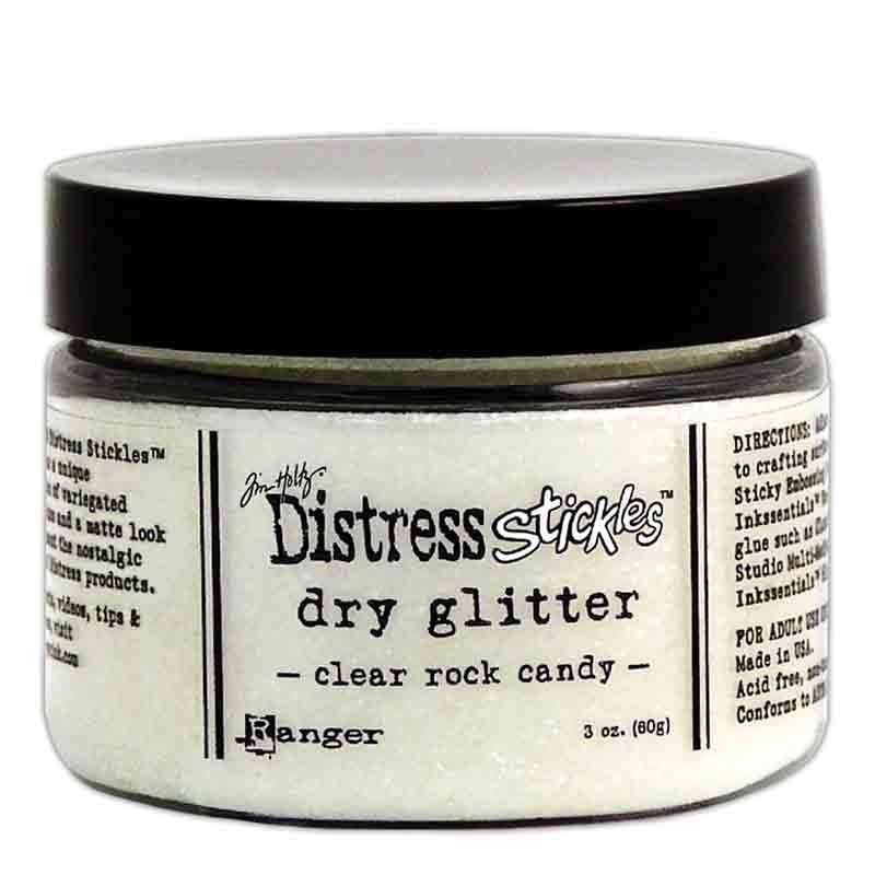 distress glitter clear rock candy