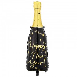 folie ballon happy new year champagneflaske