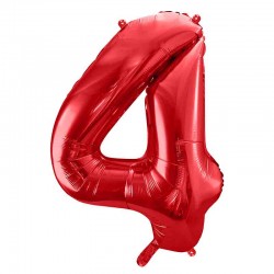 tal ballon 4 rød. 86 cm