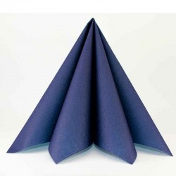 airlaid tekstilservietter marineblå 40 x 40 cm. 25 stk