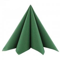 airlaid tekstilservietter mørkegrøn 40 x 40 cm. 50 stk