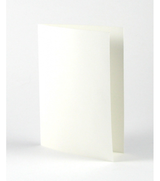 Hvidt dobbeltkort A6. 5 stk