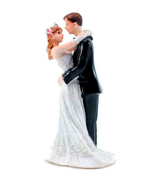 Bryllupsfigur brudepar 12,5 cm