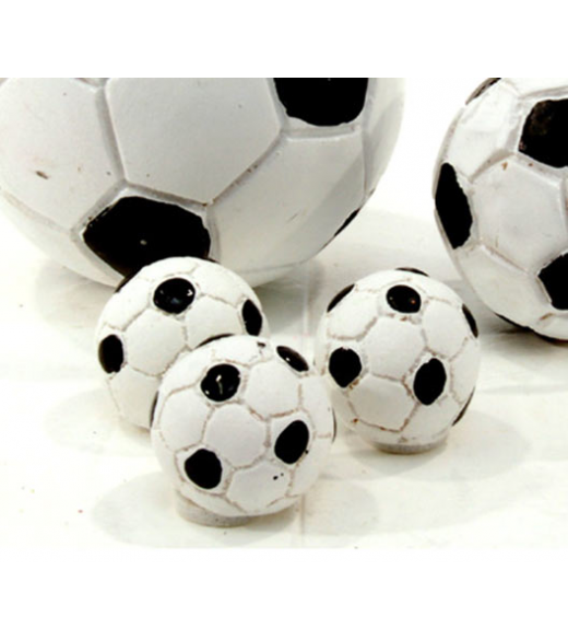 Fodbold sort-hvid 1,5 cm. 12 Stk.