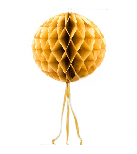 Guld Honeycomb. 30 cm.