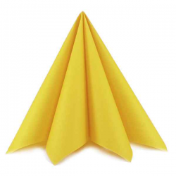 Airlaid Tekstilservietter gul 40x40 cm