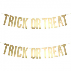 Guld Banner Trick or treat