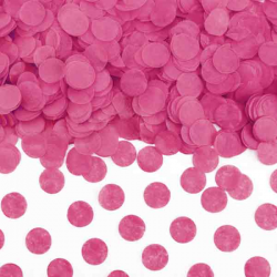Pink konfetti rund 15 g