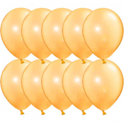 Guld metallic balloner. 100 Stk.