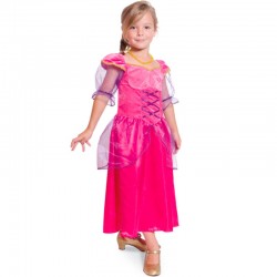 Pink Prinsesse kjole 6-8 år