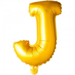 Billede af 102 cm Guld Bogstav Balloner guld 102 cm J