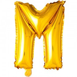 Billede af 102 cm Guld Bogstav Balloner guld 102 cm M