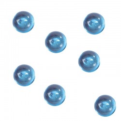 Blå perler flade. 300 Stk