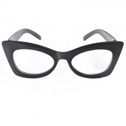 Sorte 50'er cat eye briller