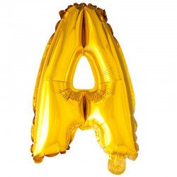 41 cm guld folie balloner bogstav A
