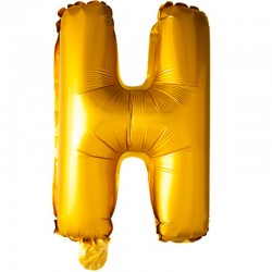 41 cm guld folie balloner bogstav H