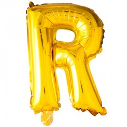 41 cm guld folie balloner bogstav R