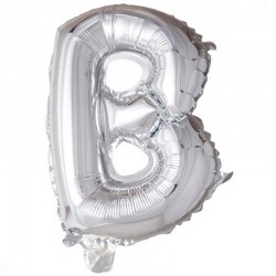 41 cm sølv folie balloner bogstav B