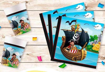 Bestil pirattema pynt til børnefødselsdag | DreamShop2u