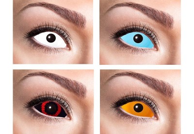 Store kontaktlinser | Farvede Schlera-linser til Halloween & kostumer