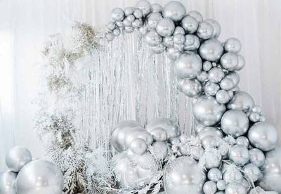 Sølv balloner ✔️ Køb latex og folieballon i sølv - Dreamshop
